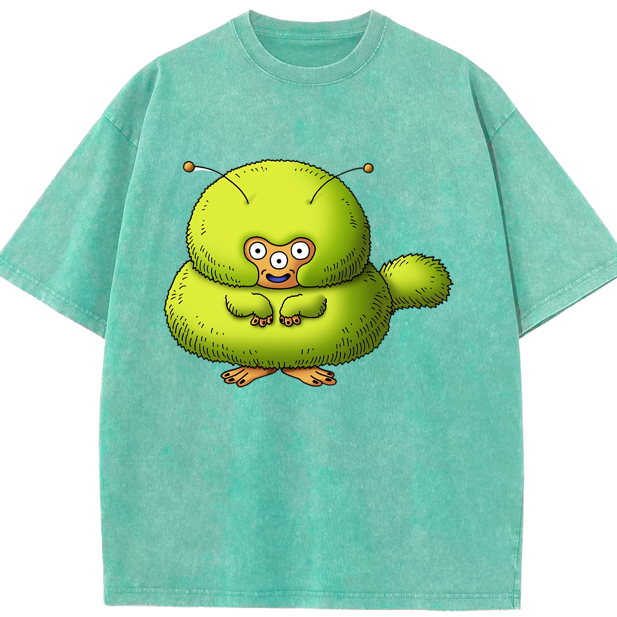 （画像用） ドラゴンクエスト Doragon Kuesuto Dragon Quest 綿100% ヴィンテージ風 半袖Tシャツ（フロントプリント）